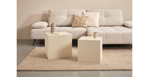 COUCHTISCHSET quadratisch Kaschmir  - Kaschmir, Design, Holzwerkstoff (45/40/45/40/45/40cm) - Xora