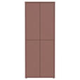 SCHUHSCHRANK 75/192/35 cm  - Terracotta/Grau, Basics, Holzwerkstoff/Kunststoff (75/192/35cm) - Xora