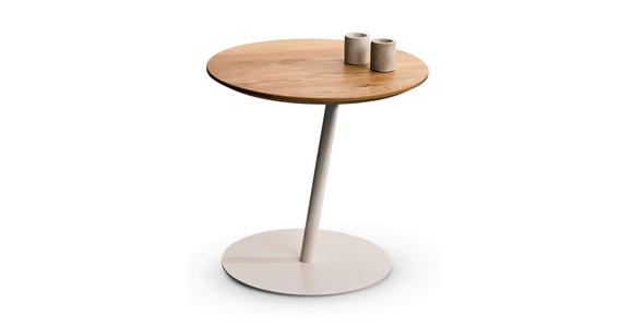 BEISTELLTISCH 50/50/49 cm Wildeiche massiv Wildeiche  - Wildeiche, Design, Holz/Metall (50/50/49cm) - Xora