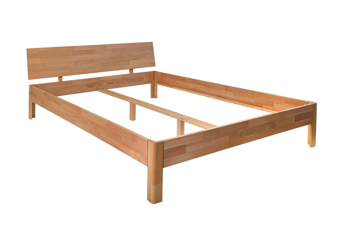 BETT 180/200 cm  Kernbuche   - Kernbuche, Natur, Holz (180/200cm) - P & B