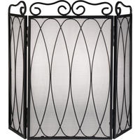 KAMINSCHUTZGITTER - Schwarz, Basics, Metall (42/72cm) - Ambia Home