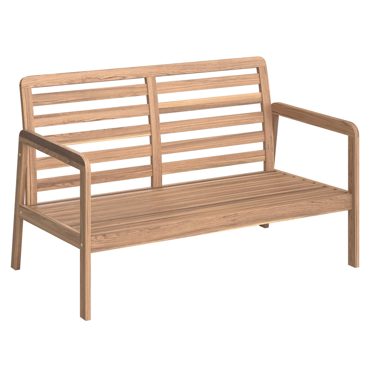 GARTENSET  - Hellgrau/Teakfarben, MODERN, Holz/Textil (85/116/60/35/72/72/55/64/64cm) - Ambia Garden