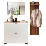GARDEROBE 3-teilig  in 155/188/37 cm  - Weiß/Eiche Artisan, Design, Holzwerkstoff (155/188/37cm) - Voleo