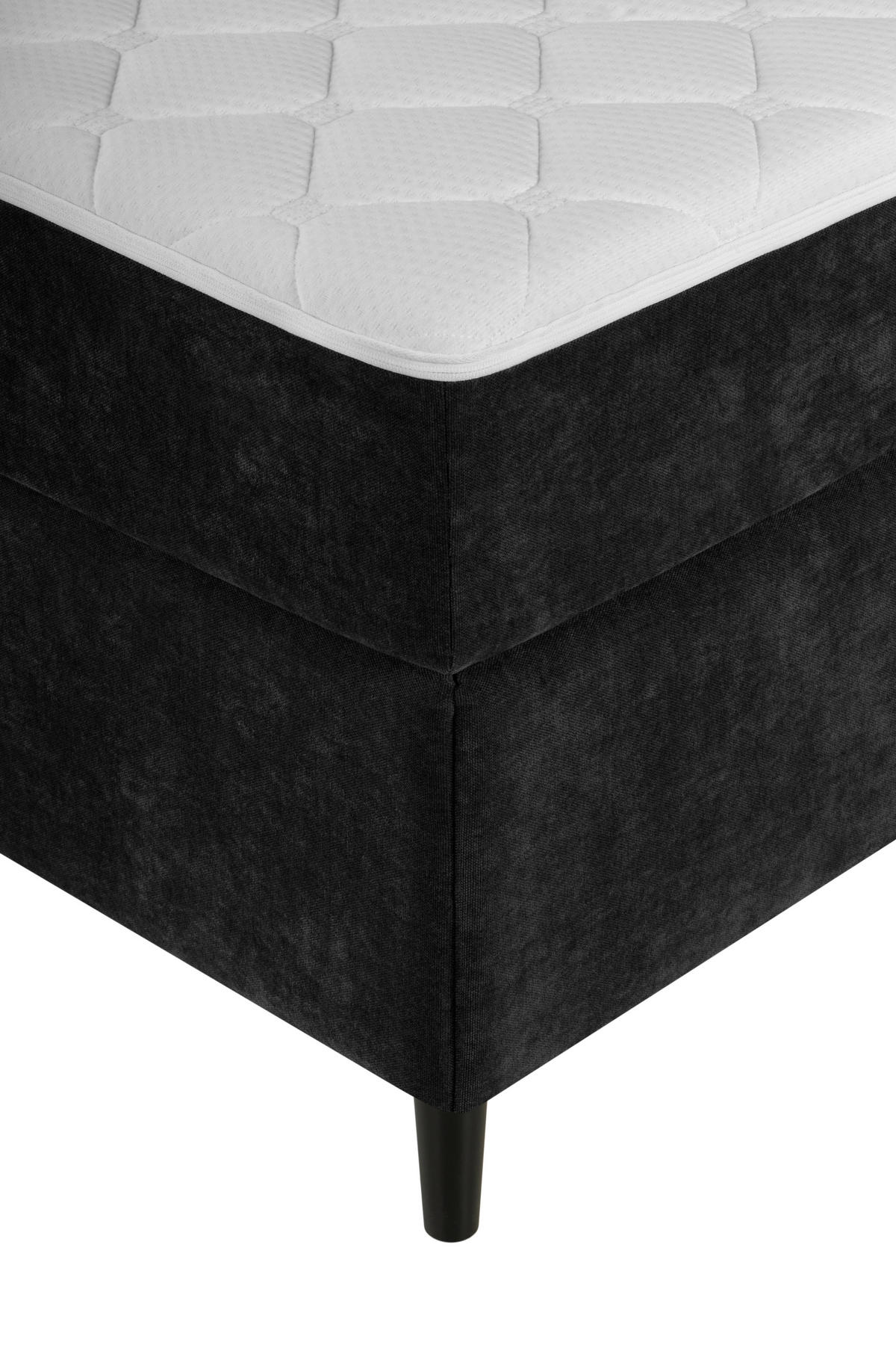 BOXBETT 180/200 cm  in Schwarz  - Schwarz, KONVENTIONELL, Holz/Textil (180/200cm) - Welnova