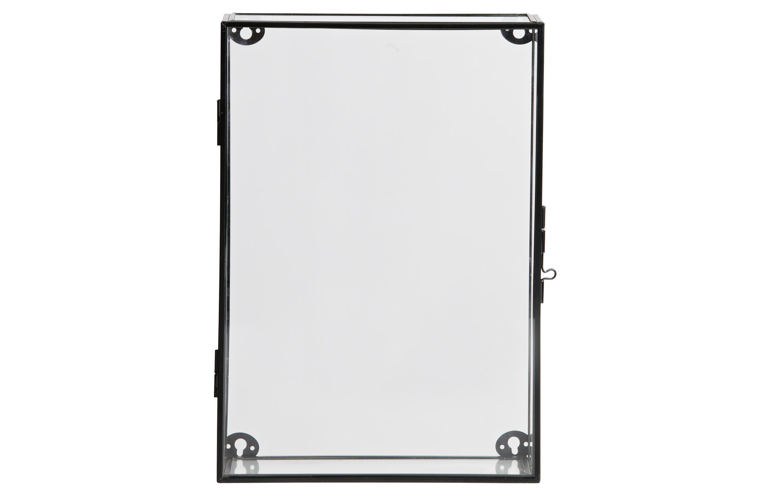 Hängevitrine in Schwarz