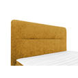 BOXSPRINGBETT 140/200 cm  in Currygelb  - Currygelb/Schwarz, Design, Textil/Metall (140/200cm) - Esposa