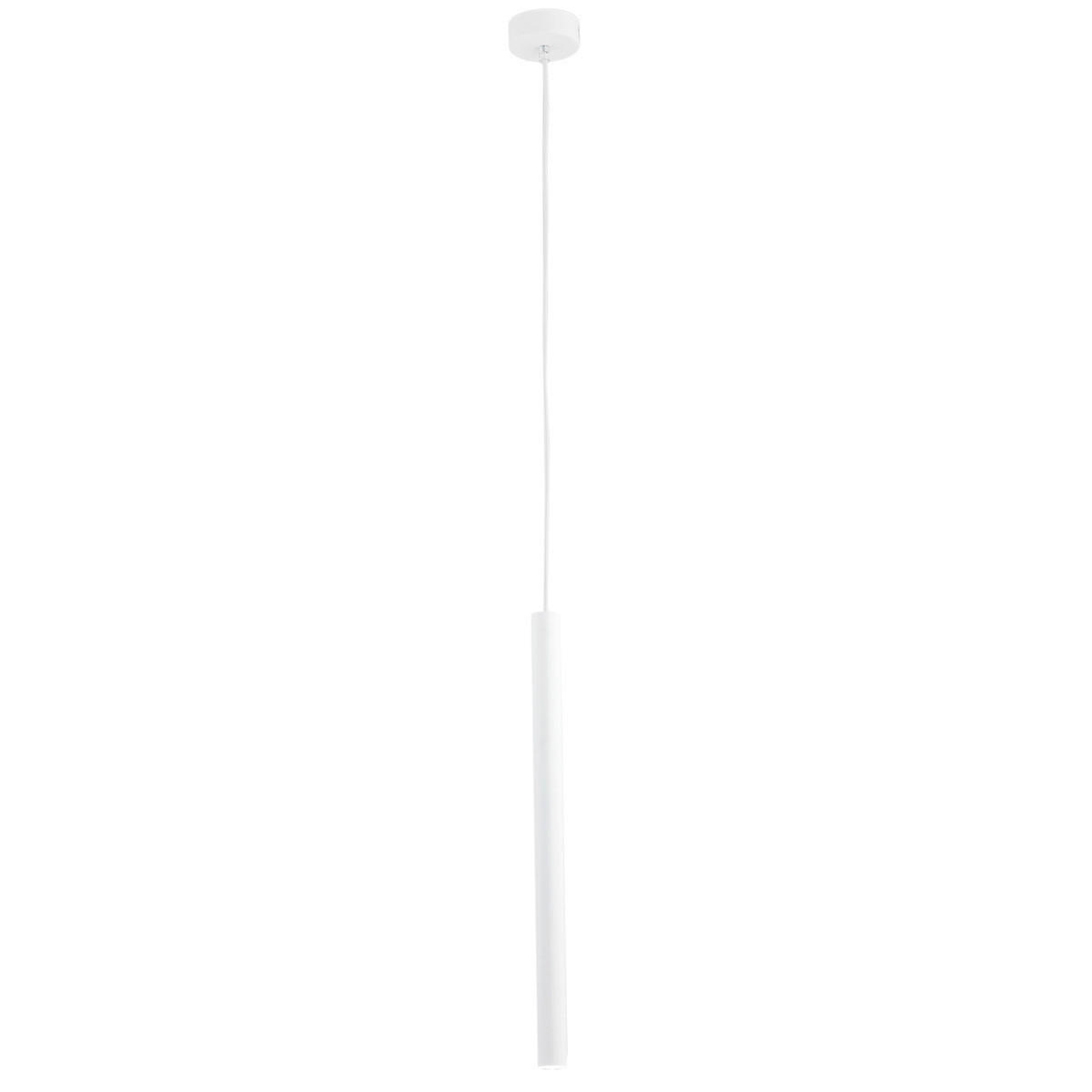 HÄNGELEUCHTE Argon Etna Plus 130/8/8 cm   - Weiß, Design, Metall (130/8/8cm)