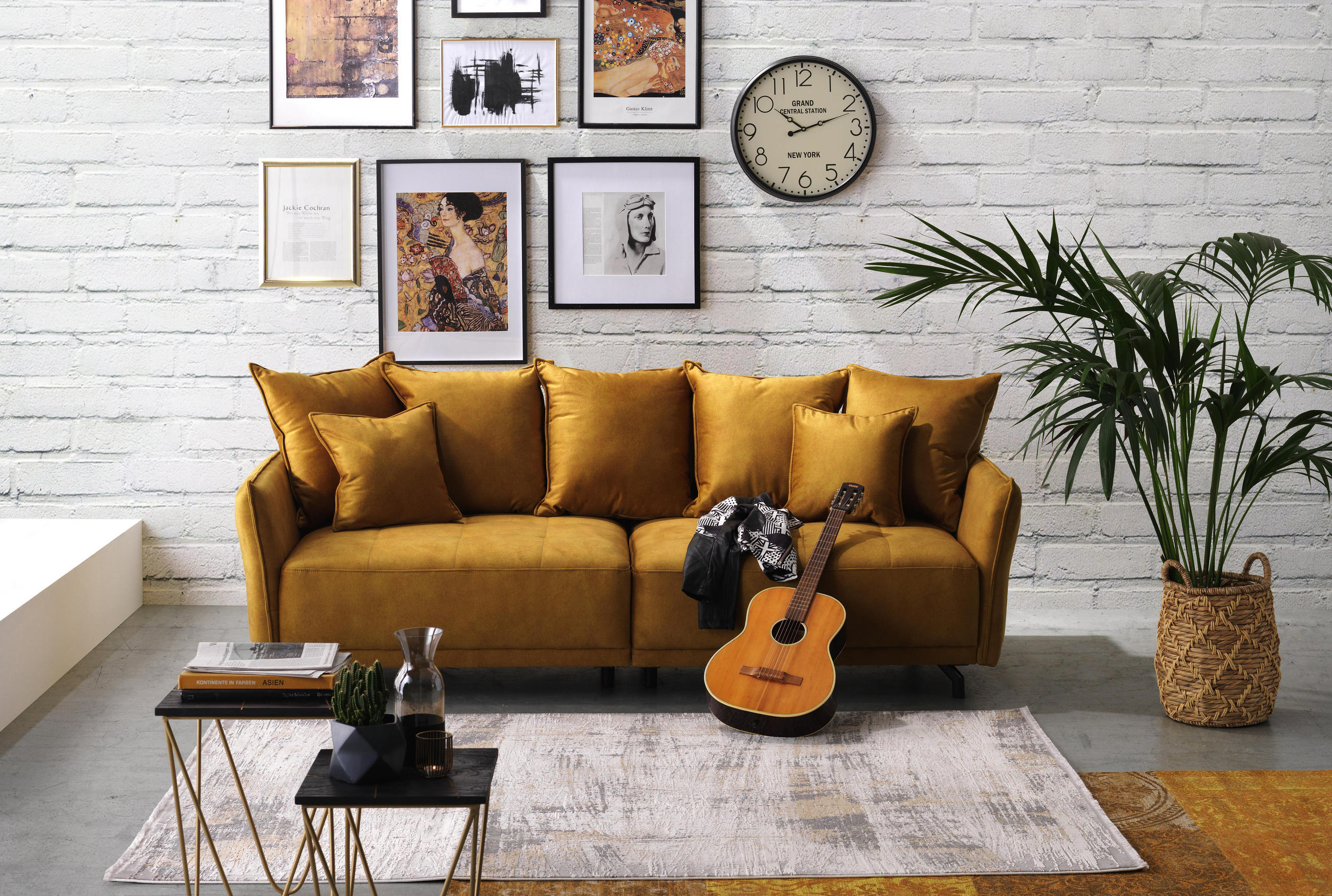 Big Sofa In Petrol Mit Kissen Direkt Bestellen