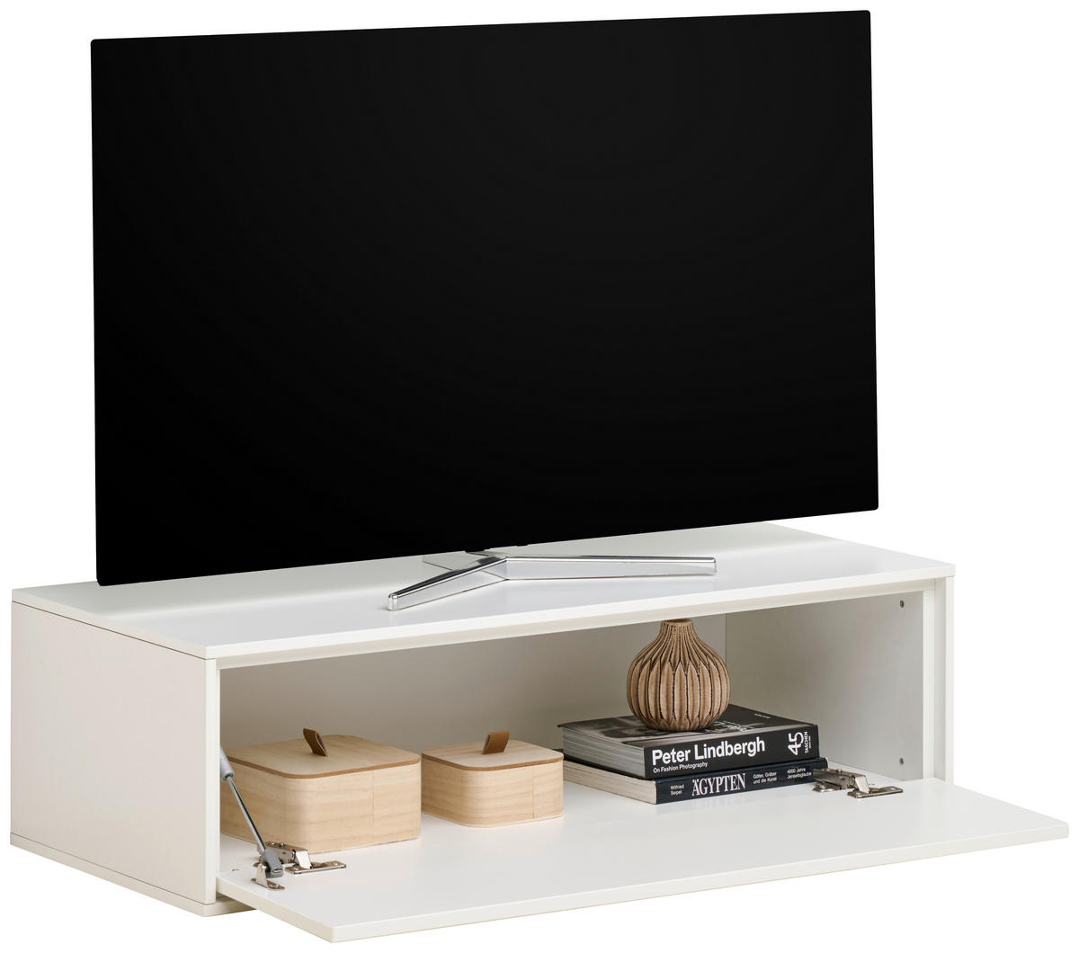 TV-ELEMENT 90,9/26/40 cm Weiß  90,9/26/40 cm  - Weiß, Design, Holzwerkstoff (90,9/26/40cm) - home24
