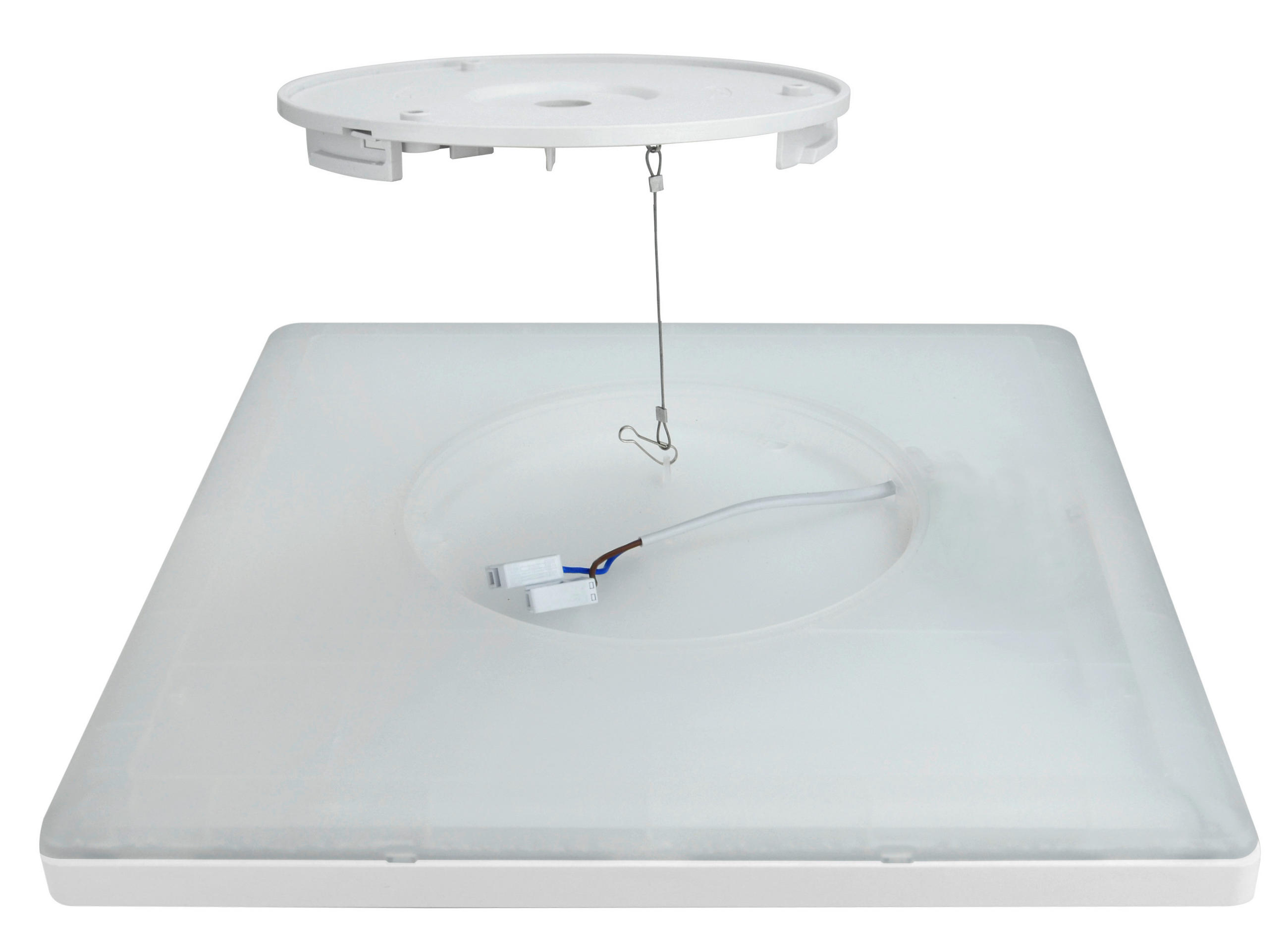 LED-PANEEL Twice² 42/42/2,9 cm   - Weiß, Basics, Kunststoff (42/42/2,9cm)