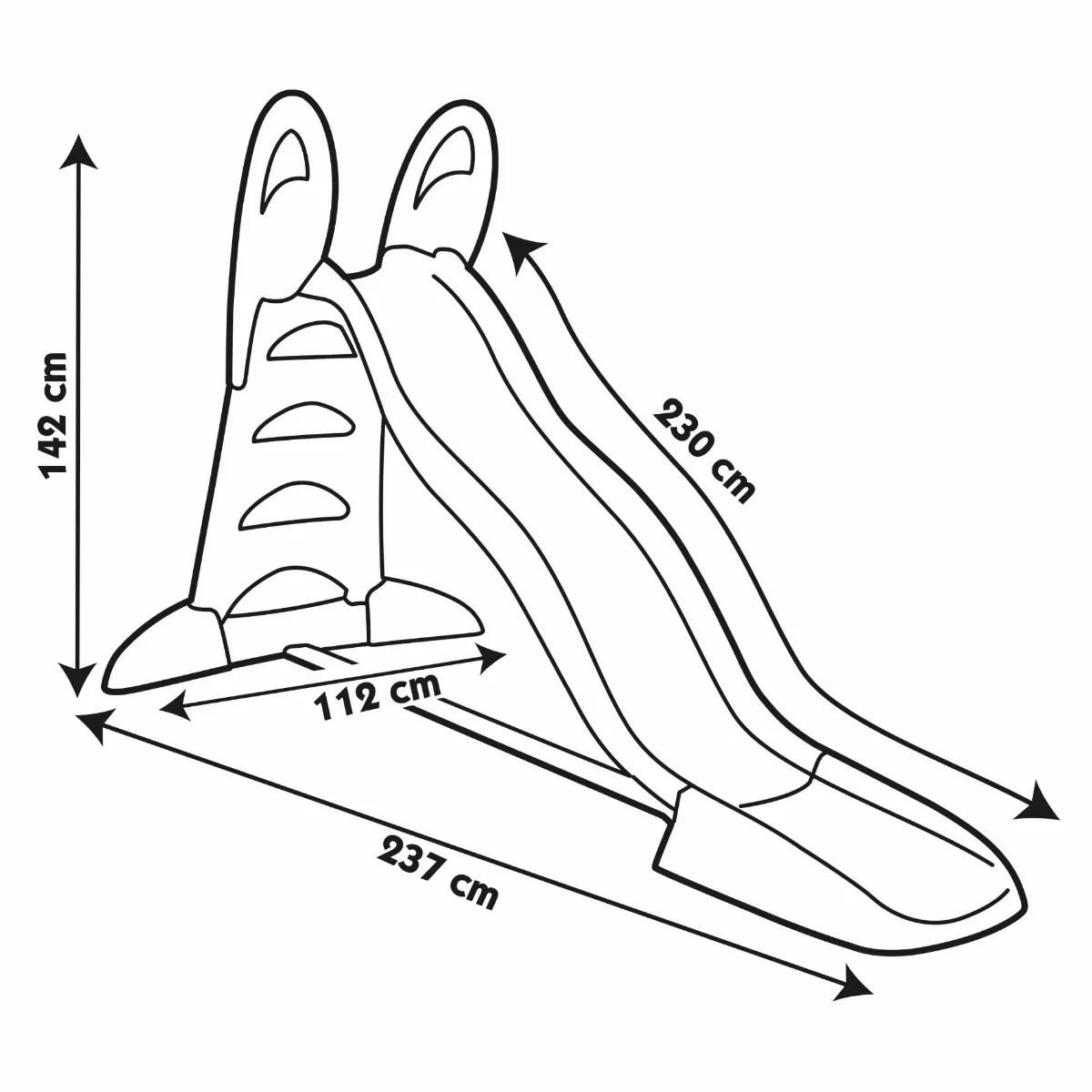 KINDERRUTSCHE Salbeigrün  - Salbeigrün, Basics, Kunststoff (237/112/142cm) - SMOBY