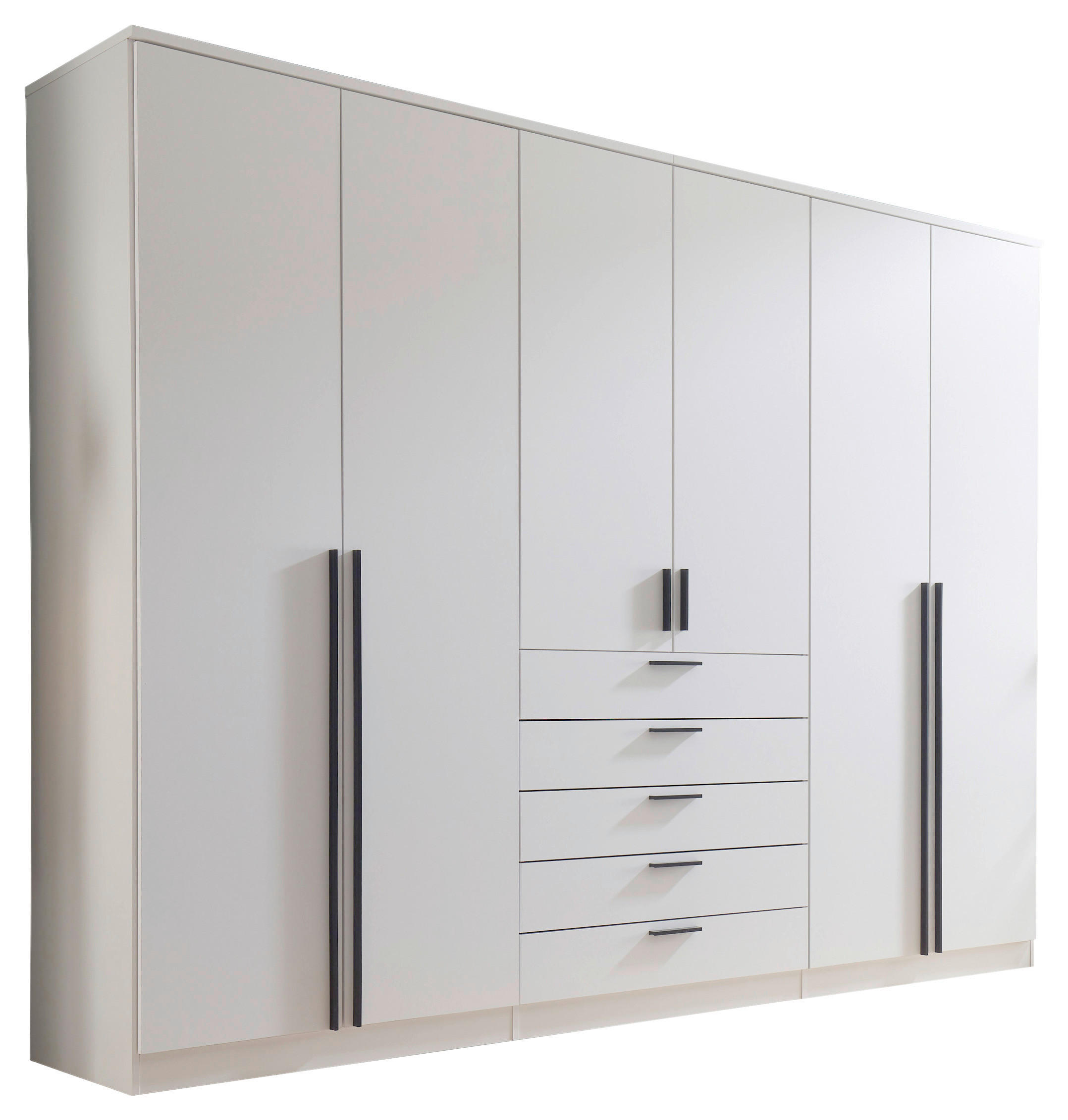 KLEIDERSCHRANK  in Weiß  - Schwarz/Weiß, KONVENTIONELL, Holzwerkstoff/Kunststoff (270/210/52cm) - Carryhome