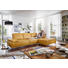 ECKSOFA Echtleder Rücken echt - Chromfarben/Gelb, Design, Leder (298/178cm) - Chilliano
