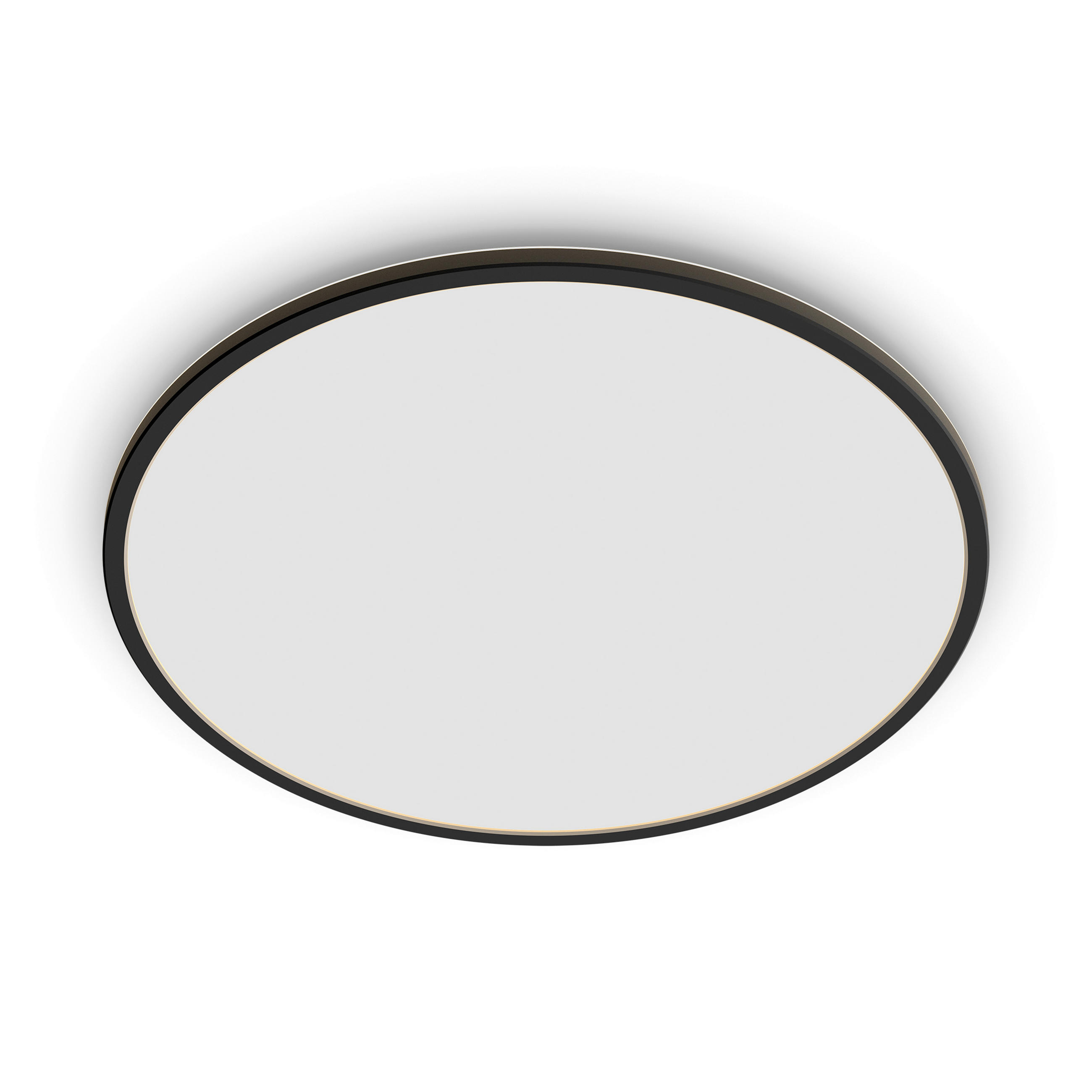 LED-DECKENLEUCHTE Superslim CL550 25/25/2,3 cm   - Schwarz, Basics, Metall (25/25/2,3cm)