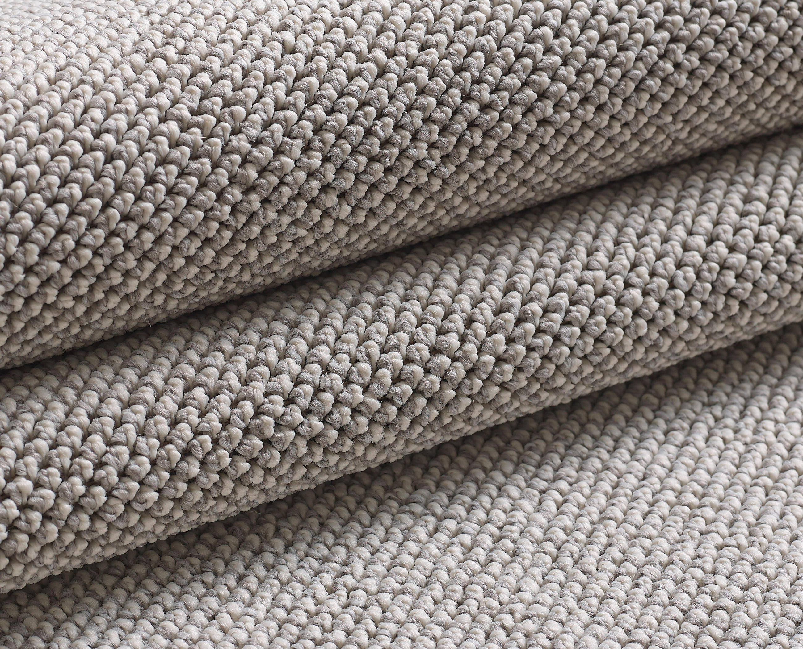 Thumbnail - Novel Webteppich Loom, Silber, Textil, Uni, rund, Oeko-Tex® Standard 100, pflegeleicht, Teppiche & Böden, Teppiche, Webt...