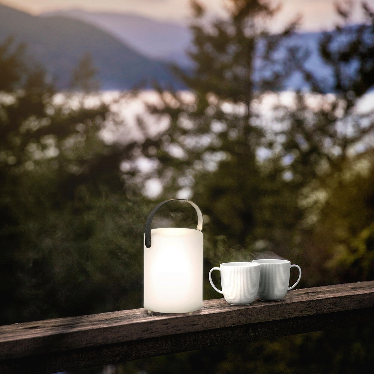 LED-Akkutischleuchte 2er SET Ciro 11/15 cm  - Schwarz/Weiß, Design, Kunststoff (11/15cm) - Schöner Wohnen