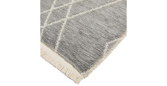 LÄUFER 80/250 cm Olivia Grau, Weiß  - Weiß/Grau, LIFESTYLE, Textil (80/250cm) - Novel