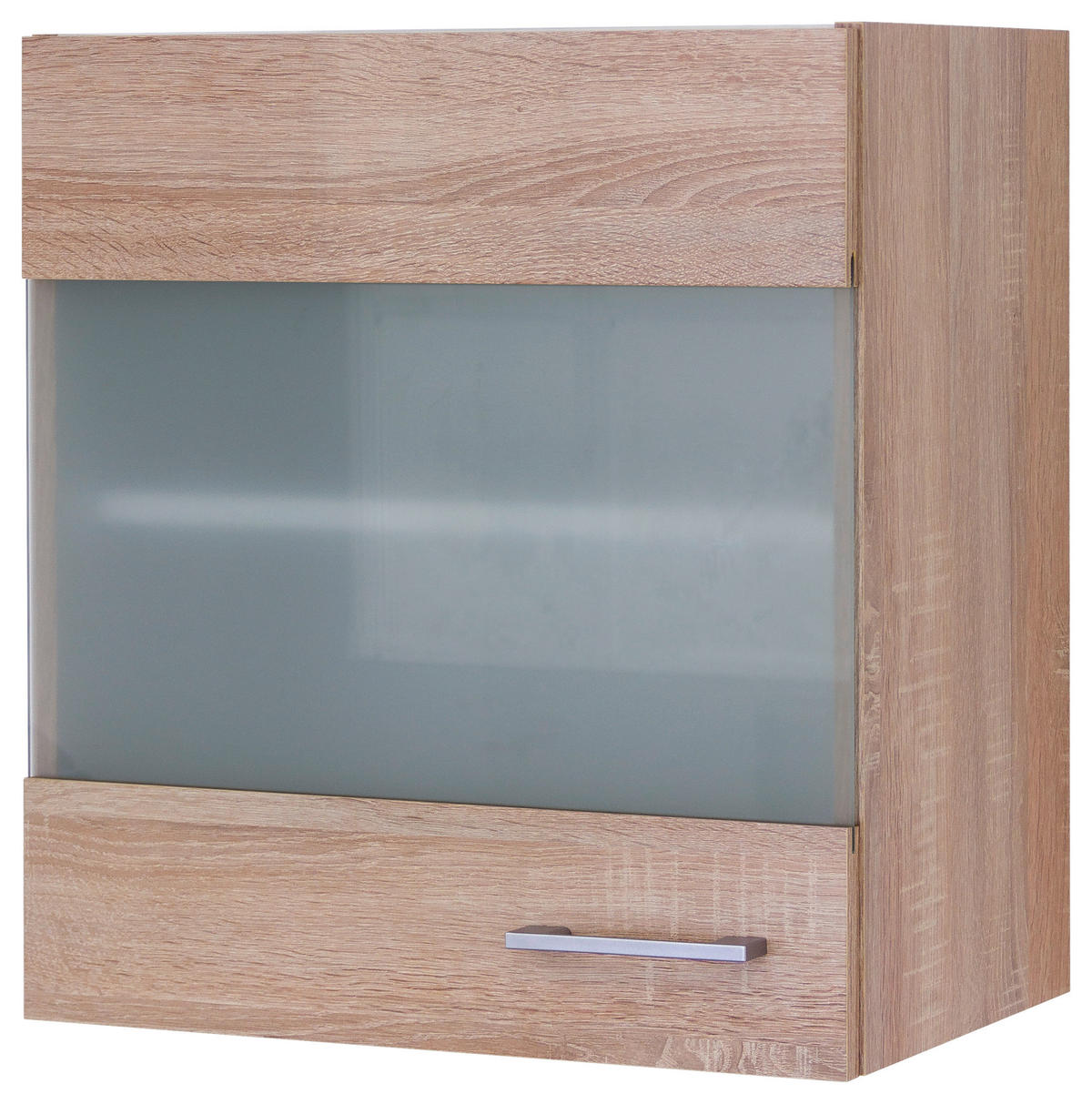 KÜCHENOBERSCHRANK 50/54,8/32 cm  in Weiß, Sonoma Eiche  - Alufarben/Weiß, KONVENTIONELL, Holzwerkstoff/Kunststoff (50/54,8/32cm) - FlexWell