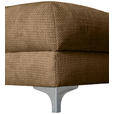 ECKSOFA Rostfarben Chenille Zierkissen, Rückenkissen, Rücken echt  - Chromfarben/Rostfarben, KONVENTIONELL, Textil/Metall (227/329cm) - Carryhome