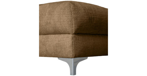 ECKSOFA Rostfarben Chenille Zierkissen, Rückenkissen, Rücken echt  - Chromfarben/Rostfarben, KONVENTIONELL, Textil/Metall (227/329cm) - Carryhome