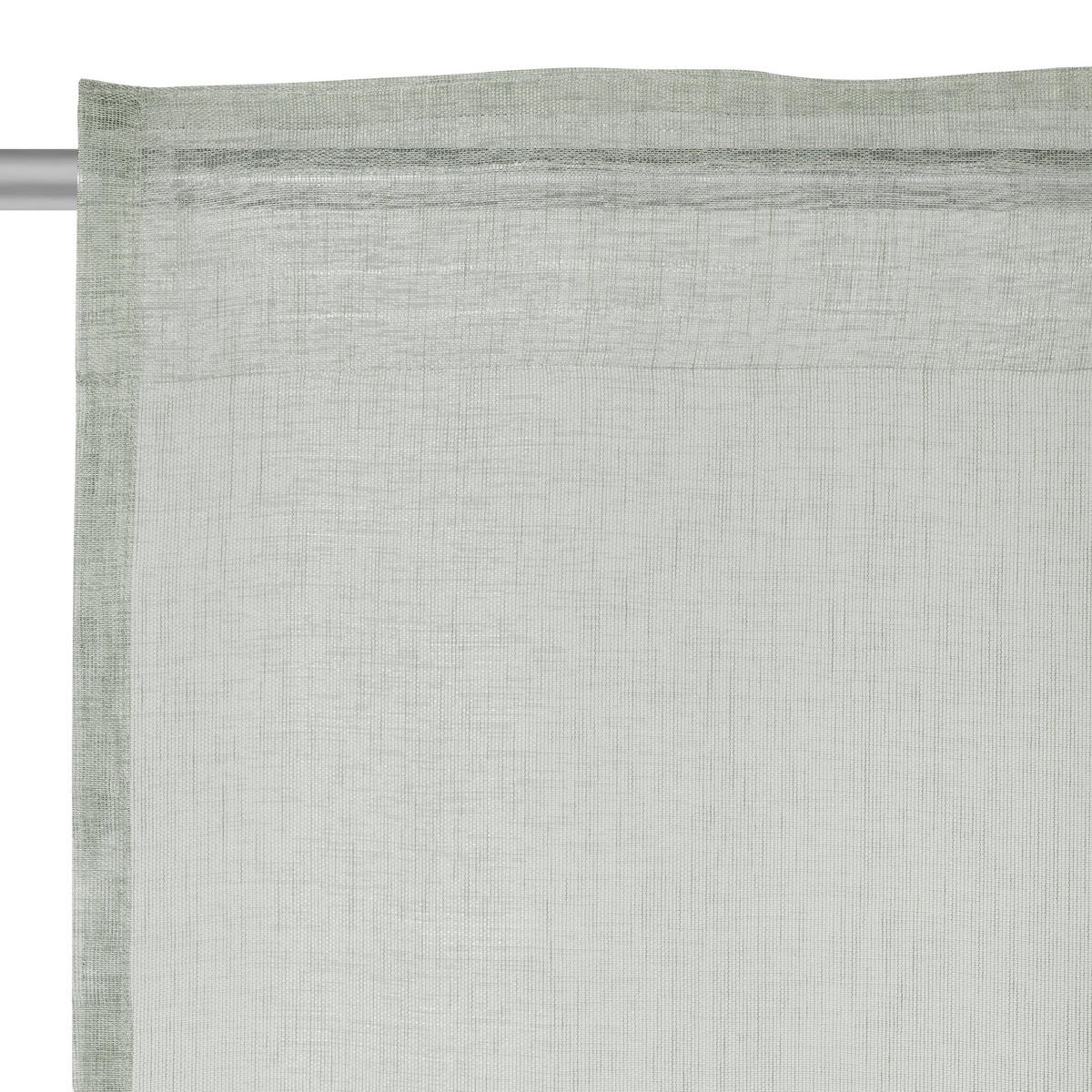 FERTIGVORHANG transparent  - Grün, Basics, Textil (140/245cm) - Esposa