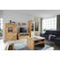 COUCHTISCH FRONT EICHE MASSIV Eiche furniert rechteckig Eichefarben - Eichefarben, KONVENTIONELL, Holz (90/59,2/50cm) - Cantus