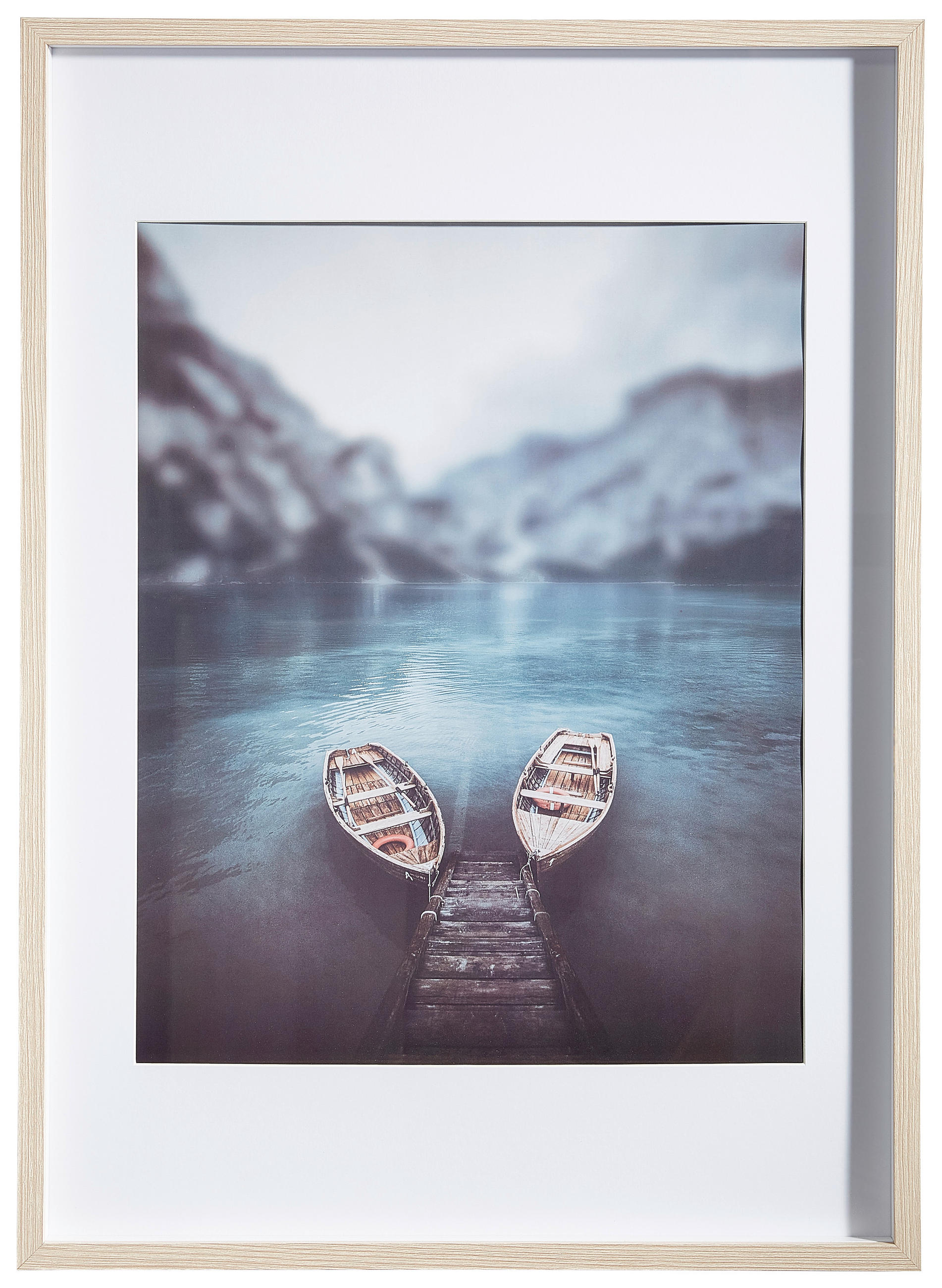 BILDERRAHMEN 50/70 cm  - Eichefarben, Basics, Glas/Holz (50/70cm)