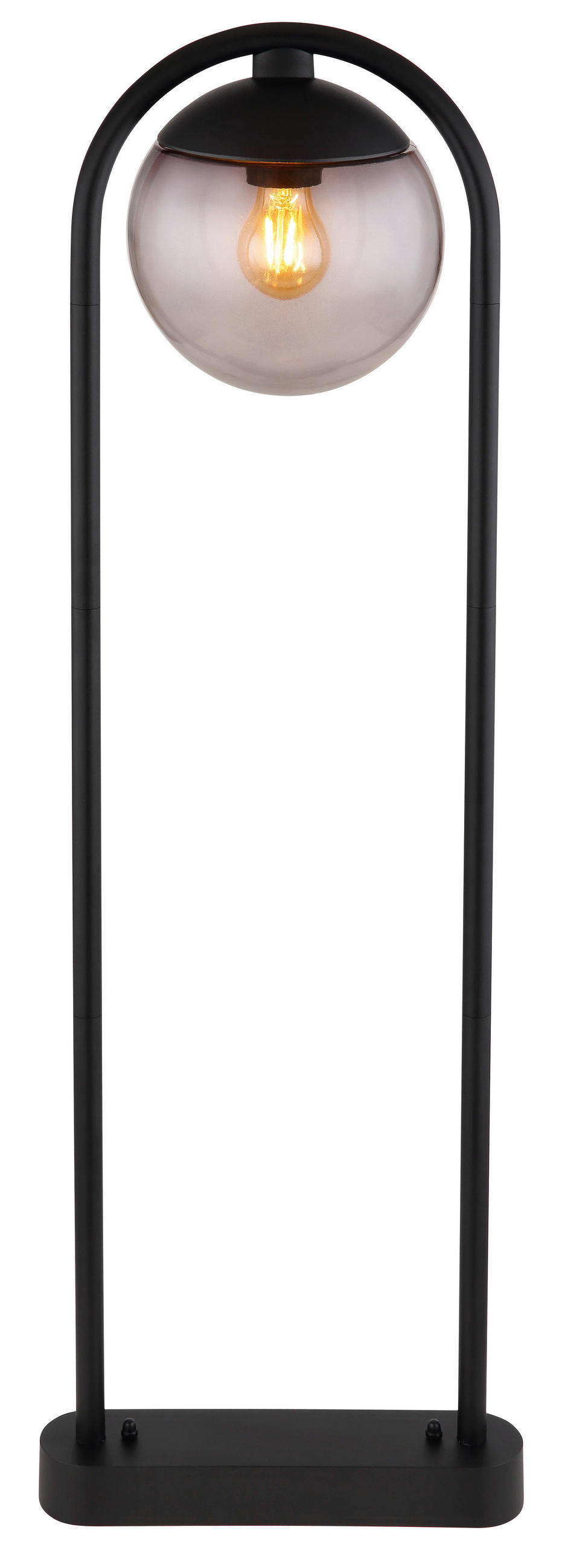 AUSSENSTEHLEUCHTE - Schwarz, Basics, Glas/Metall (32/100cm) - Globo