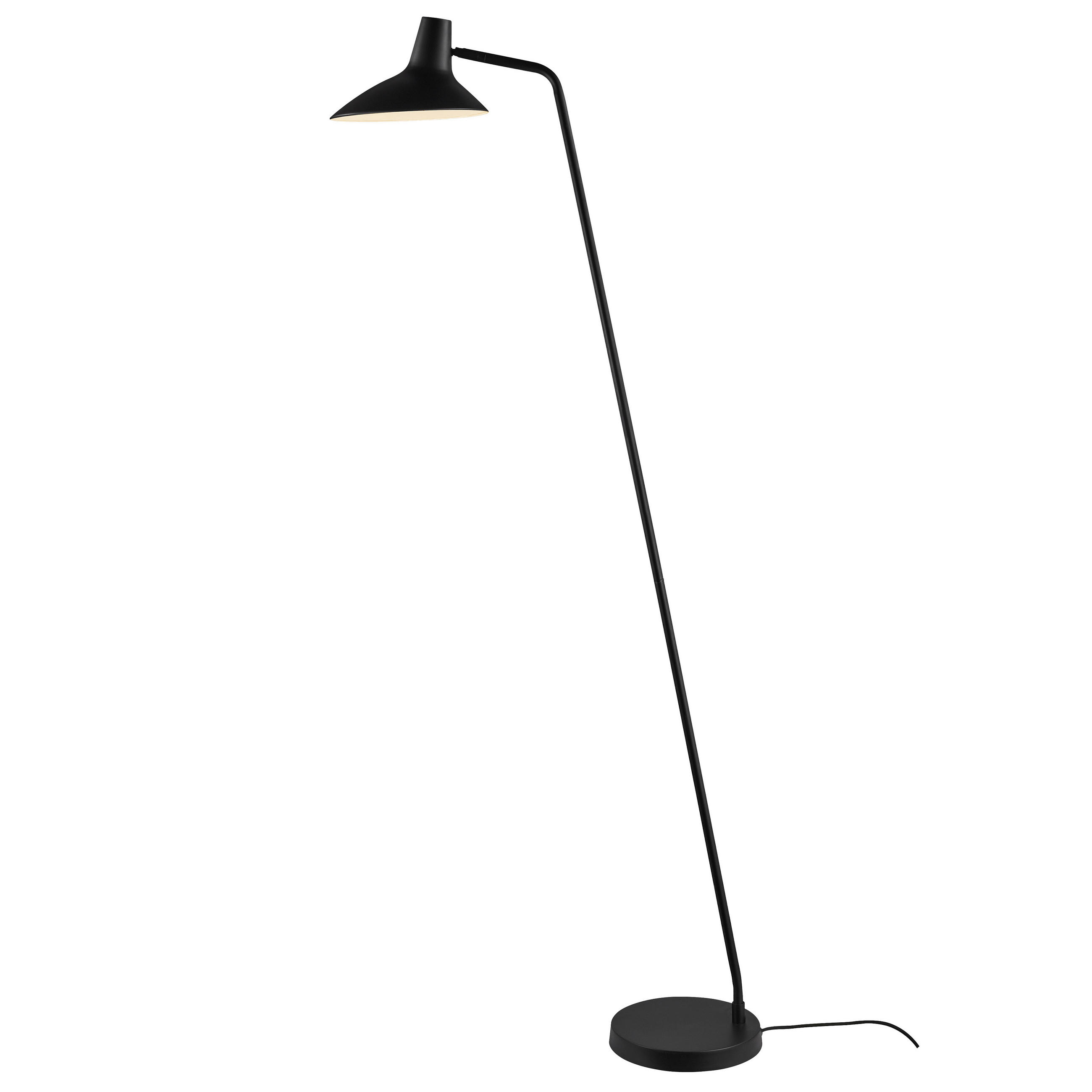 STEHLEUCHTE 55/23/143 cm    - Schwarz, Design, Metall (55/23/143cm) - Nordlux