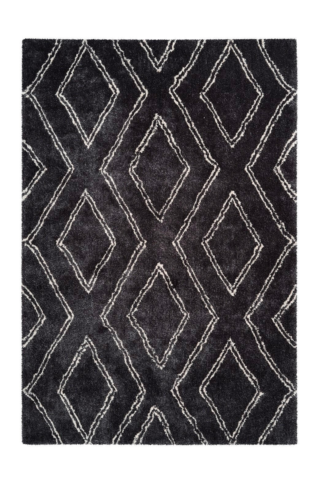 HOCHFLORTEPPICH 120/170 cm Orlando 225 Anthrazit Anthrazit  - Anthrazit, KONVENTIONELL, Textil (120/170cm)