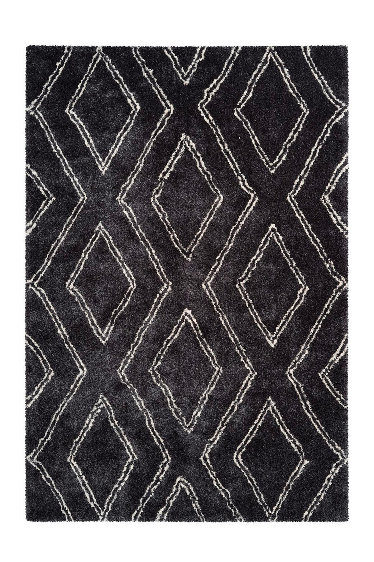 HOCHFLORTEPPICH 160/230 cm Orlando 225 Anthrazit Anthrazit  - Anthrazit, KONVENTIONELL, Textil (160/230cm)