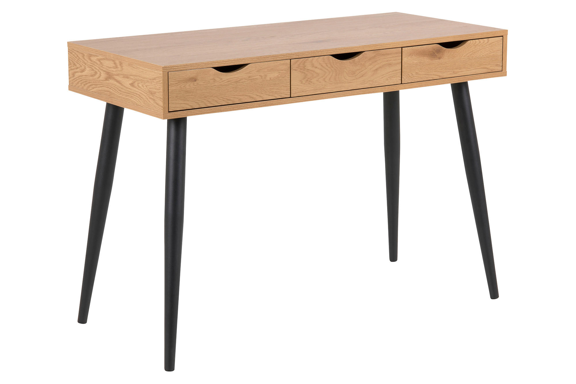 PISAĆI STOL  crna, boje hrasta  metal, drvni materijal  - boje hrasta/crna, Design, drvni materijal/metal (110/77,1/50cm) - Carryhome