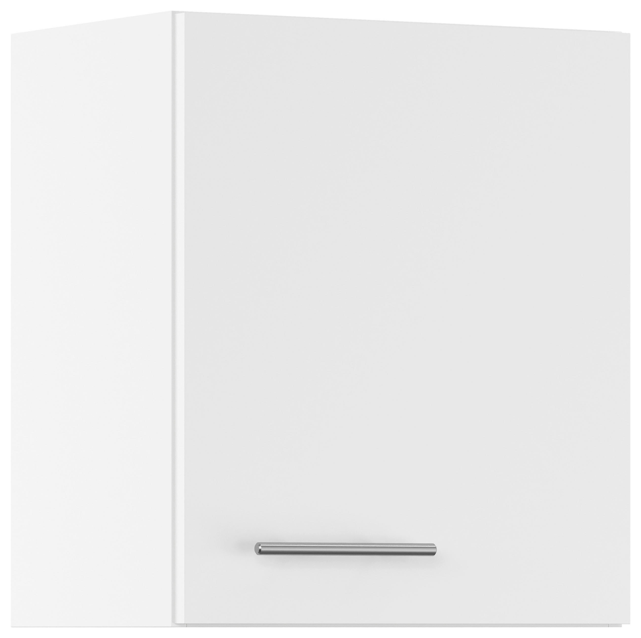 KÜCHENOBERSCHRANK 50/57,9/34,2 cm  in Weiß  - Edelstahlfarben/Weiß, Basics, Holzwerkstoff/Metall (50/57,9/34,2cm) - Impuls