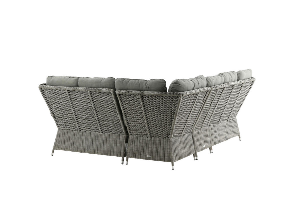 LOUNGEGRUPP  - grå, Klassisk, textil/plast - Gardenson