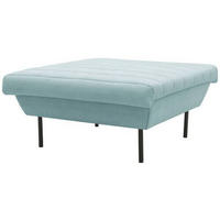 HOCKER Mintgrau  - Mintgrau/Schwarz, Design, Textil/Metall (90/45/105cm) - LOOKS by W.Joop