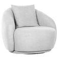 COCKTAILSESSEL - Hellgrau/Schwarz, LIFESTYLE, Textil/Metall (101/79/96cm) - Xora
