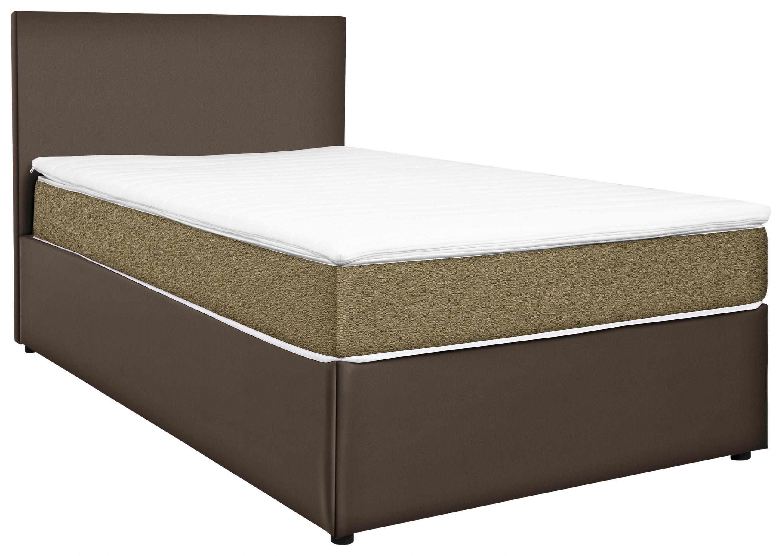 BOXBETT 120/200 cm  in Gelb, Grau  - Gelb/Grau, KONVENTIONELL, Holz/Holzwerkstoff (120/200cm) - Carryhome