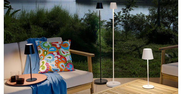 AKKU-TISCHLEUCHTE Seattle 11/36,5 cm  - Schwarz, KONVENTIONELL, Metall (11/36,5cm) - Novel