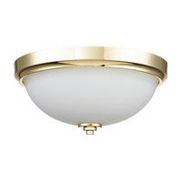 BADEZIMMER-DECKENLEUCHTE  33.5/15.6 cm    - Messingfarben, Konventionell, Glas/Metall (33.5/15.6cm) - Elstead Lighting