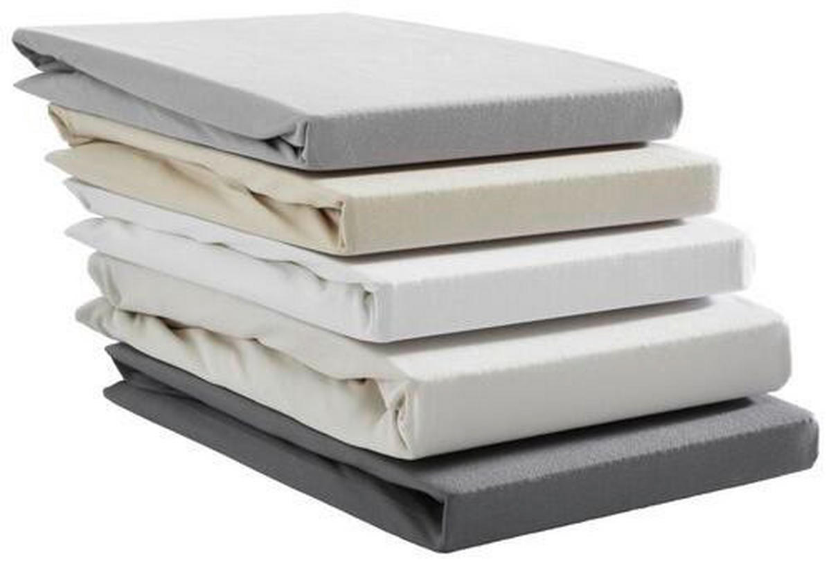 SPANNBETTTUCH Zwirn-Jersey  - Hellbraun/Braun, Basics, Textil (100/200cm) - Estella