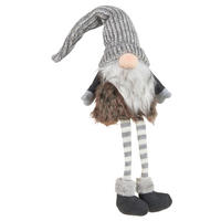 PATULJAK - tamno smeđa/svijetlo siva, Lifestyle, kamen/tekstil (18/65/13cm) - X-Mas