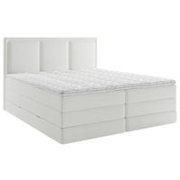 BOXSPRINGBETT 160/200 cm  in Weiss  - Weiss, Design, Kunststoff/Textil (160/200cm) - MID.YOU