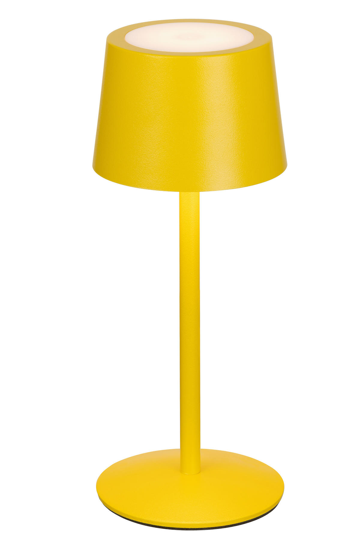 AKKU-TISCHLEUCHTE 9/22 cm  - Gelb, Basics, Metall (9/22cm) - Novel
