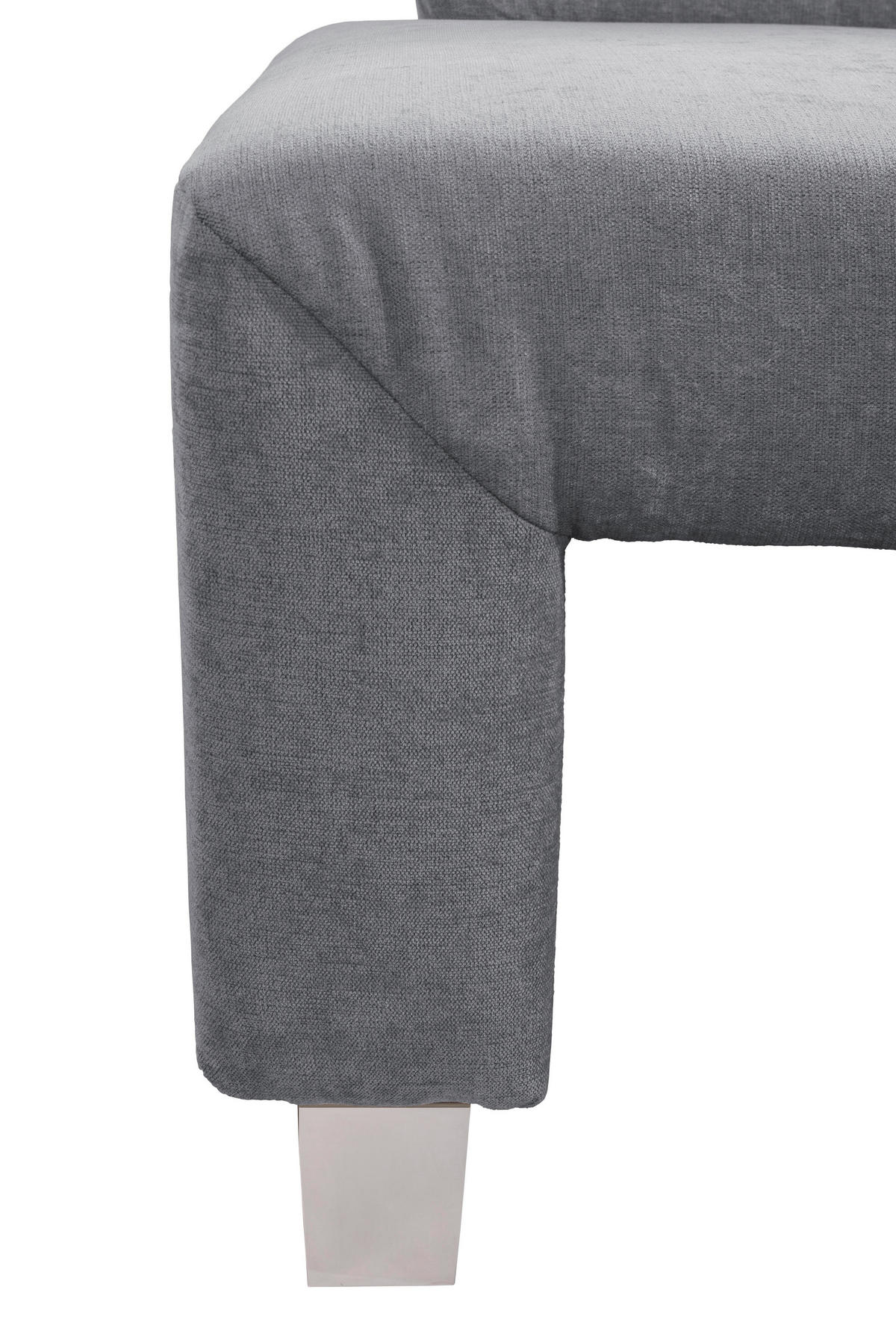 KLUPA KUTNA  antracit  drvo, tekstil, drvni materijal      - srebrne boje/antracit, Moderno, drvni materijal/drvo (244/157cm) - Livetastic