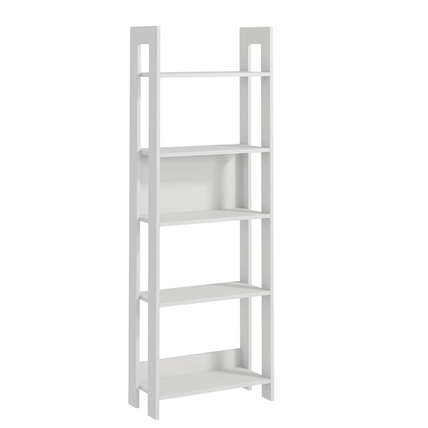Livetastic Regal Country Bücherregal Weiß 64x180x30 cm