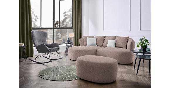 ECKSOFA  in Chenille Rotbraun  166/235 cm  - Rotbraun/Hellgrau, MODERN, Kunststoff/Textil (166/235cm) - Hom`in