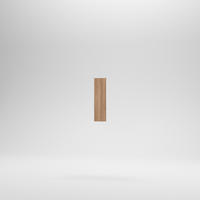 Hézagkitöltő léc alsó elemhez - tölgyfa, Basics, fa/fém (73/21/2cm) - Carryhome