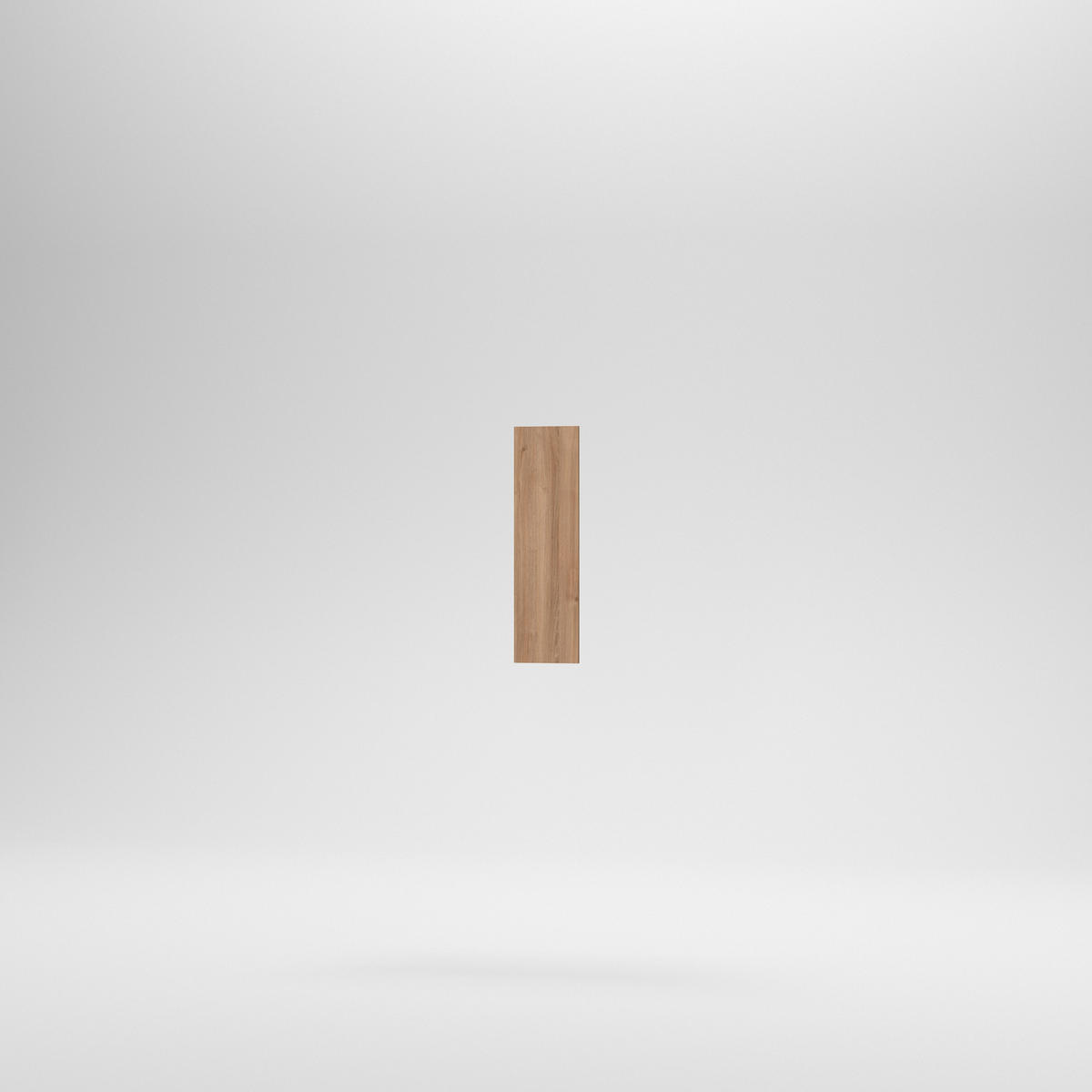 Hézagkitöltő léc alsó elemhez - tölgyfa, Basics, fa/fém (73/21/2cm) - Carryhome
