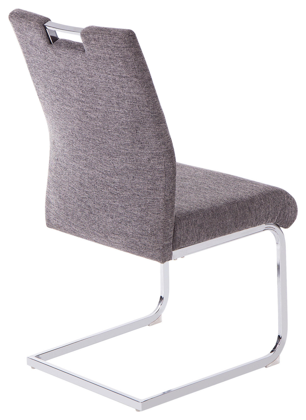 SCHWINGSTUHL  in Eisen Webstoff  - Chromfarben/Grau, Design, Textil/Metall (49/98/62cm) - Carryhome