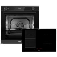 BACKOFENSET CLS907  - Schwarz, Basics, Glas/Metall (59,6/59,5/56,9cm) - Oranier